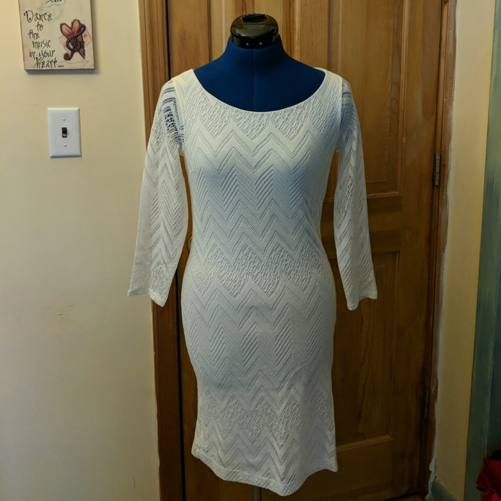 Banana Republic White Lace Dress